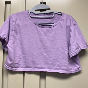 Lavender NastyGal Collection Cropped top in Size 10.